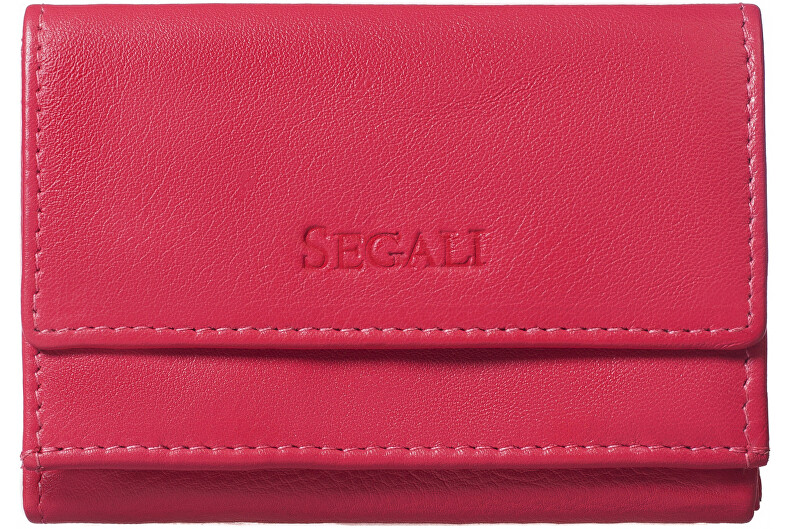 SEGALI Dámská kožená peněženka 1756 hot pink