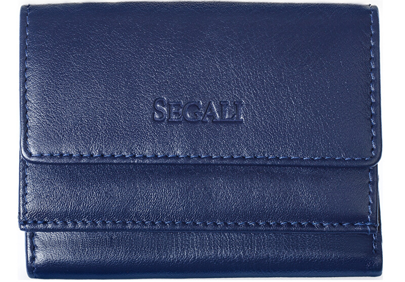 SEGALI Dámská kožená peněženka 1756 blue