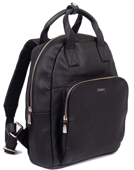 Dámský kožený batoh 9026 Black