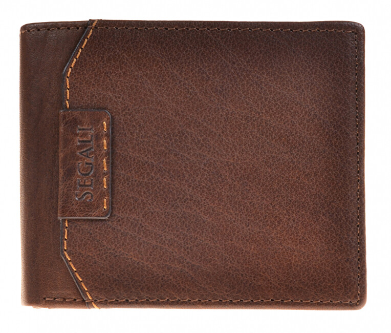 SEGALI Pánská kožená peněženka 50759 brown