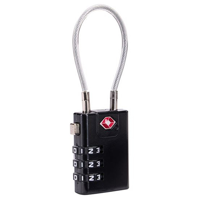THULE TSA bezpečnostní zámek s ocelovým lankem TL-TSAL101K Black