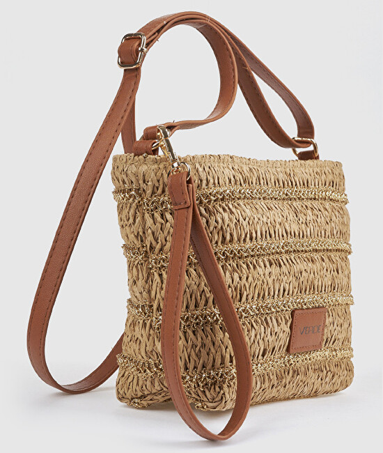 Verde Dámská crossbody kabelka 07-0399 beige