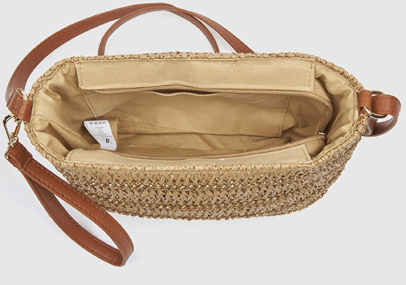 Verde Dámská crossbody kabelka 07-0399 beige