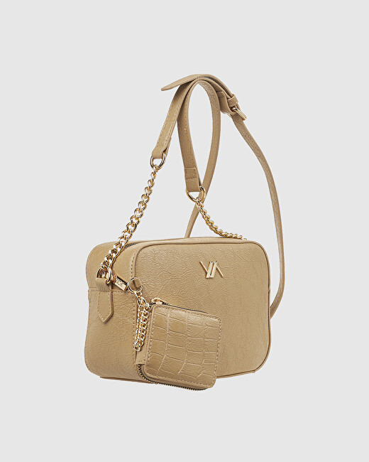 Verde Dámská crossbody kabelka 2 v 1 16-7924 beige