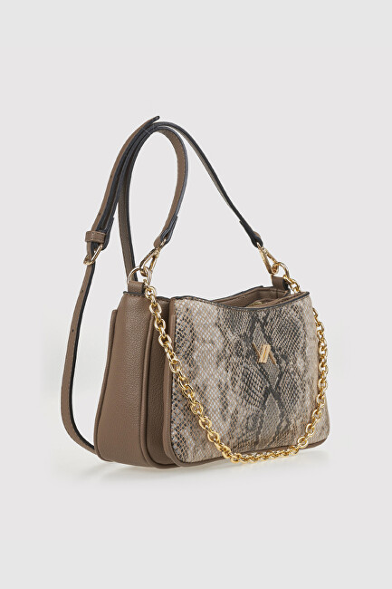 Verde Dámská crossbody kabelka 16-8177 Animal Print Taupe