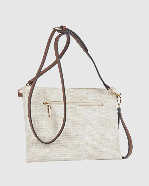 Verde Dámská crossbody kabelka 16-8607 ivory