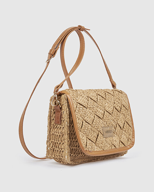Verde Dámská crossbody kabelka 48-0350 beige