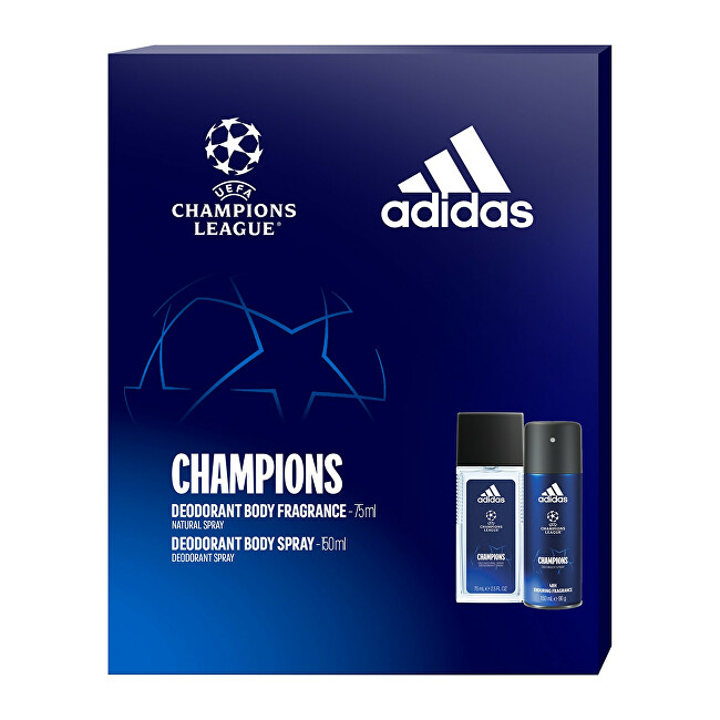 Adidas UEFA Champions League Edition - deodorant s rozprašovačem 75 ml + deodorant ve spreji 150 ml