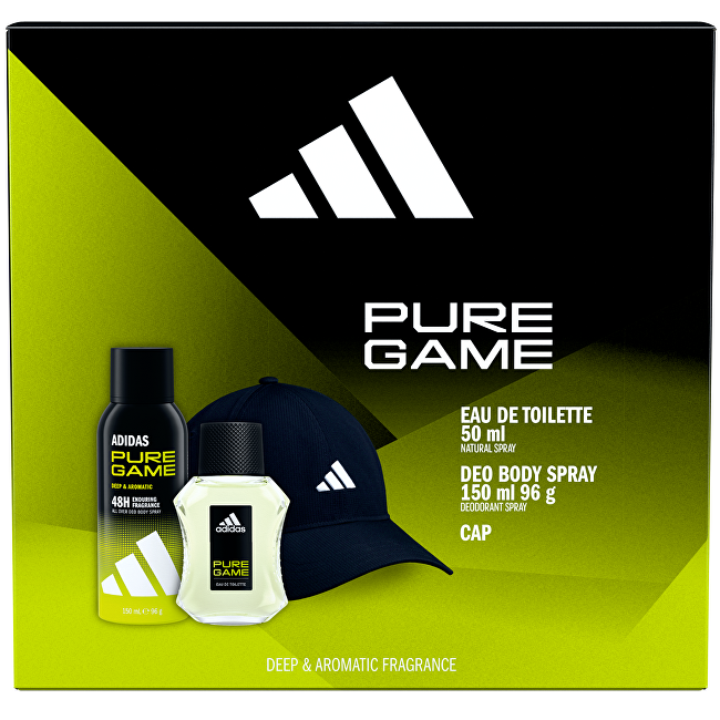Pure Game - EDT 50 ml + deodorant ve spreji 150 ml + kšiltovka