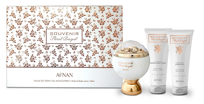 Souvenir Floral Bouquet - EDP 100 ml + sprchový gel 100 ml + tělové mléko 100 ml