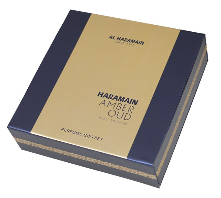 Al Haramain Amber Oud Bleu Edition - EDP 75 ml + EDP 30 ml + deodorant ve spreji 200 ml Dárková sada
