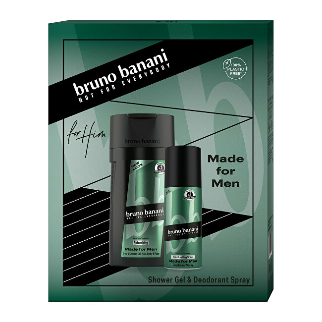 Bruno Banani Made For Men - deodorant ve spreji 150 ml + sprchový gel 250 ml