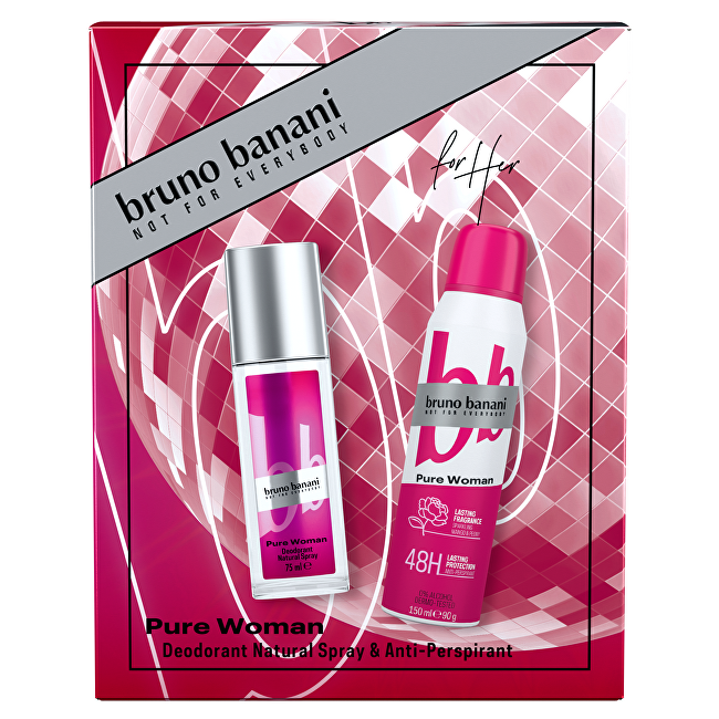 Pure Woman - deodorant s rozprašovačem 75 ml + antiperspirant 150 ml
