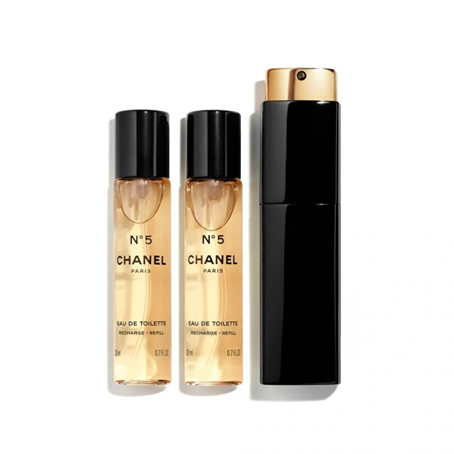 No. 5 - EDT 20 ml (plnitelný flakon) + náplň 2 x 20 ml