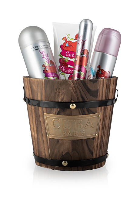 Cuba Heartbreaker - EDP 100 ml + deodorant ve spreji 200 ml + tělové mléko 200 ml + EDP 35 ml Dárková sada