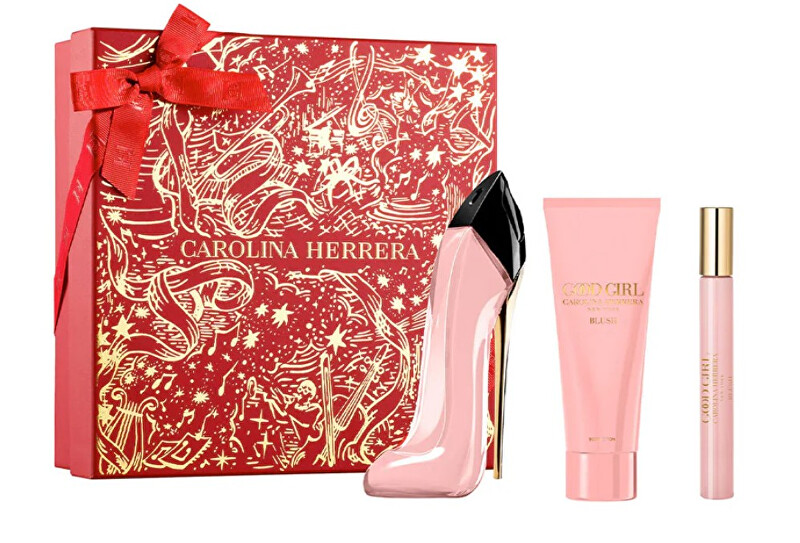 Carolina Herrera Good Girl Blush - EDP 80 ml + tělové mléko 100 ml + EDP 10 ml Dárková sada