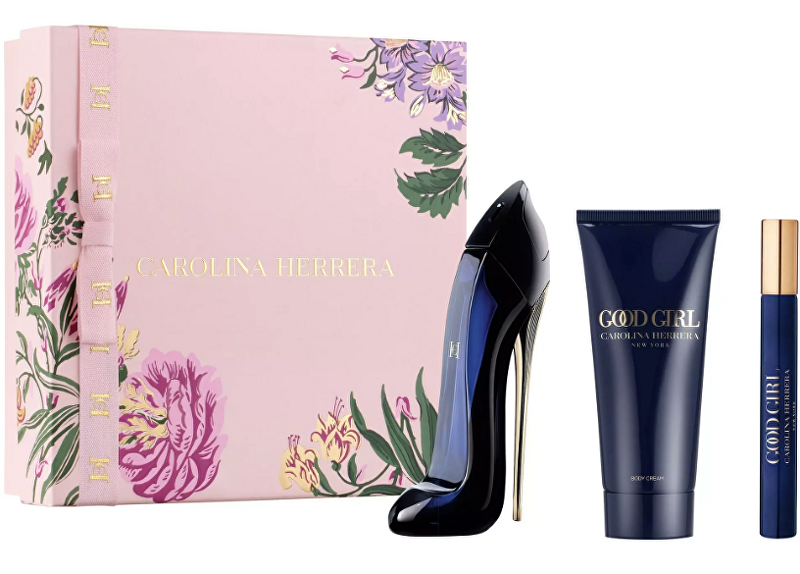 Carolina Herrera Good Girl - EDP 80 ml + tělové mléko 100 ml + EDP 10 ml Dárková sada
