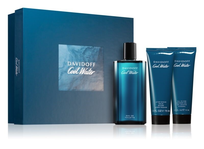 Cool Water Man - EDT 125 ml + sprchový gel 75 ml + balzám po holení 75 ml