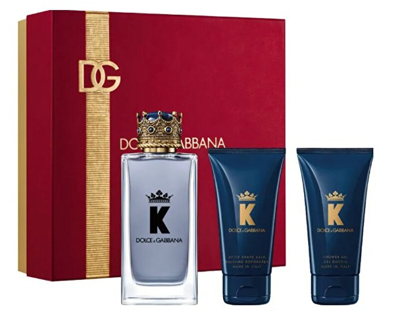 K By Dolce & Gabbana - EDT 100 ml + sprchový gel 50 ml + balzám po holení 50 ml