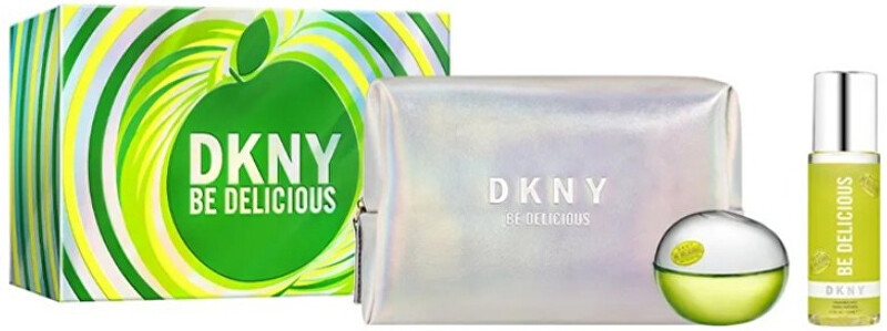 DKNY Be Delicious - EDP 100 ml + tělová mlha 125 ml + kosmetická taška Dárková sada
