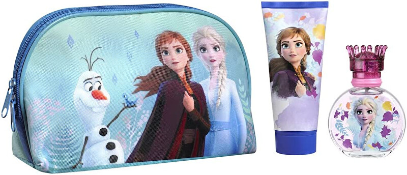 EP Line Disney Frozen II - EDT 50 ml + sprchový gel 100 ml + kosmetická taštička Dárková sada