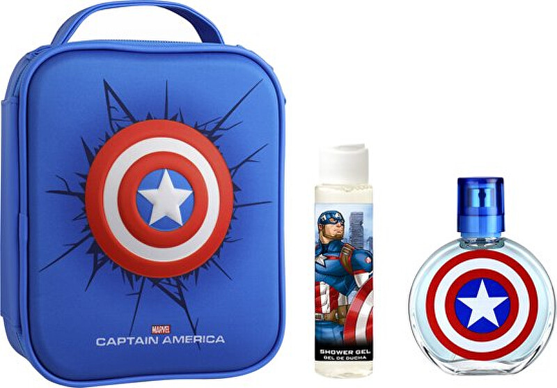 Captain America - EDT 100 ml + sprchový gel 100 ml + batoh