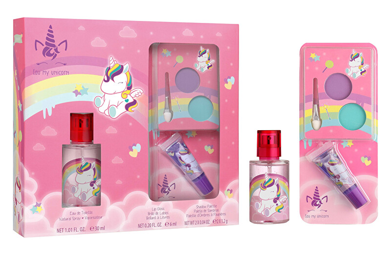 EP Line Eau My Unicorn - EDT 30 ml + lesk na pery + očné tiene Darčeková sada