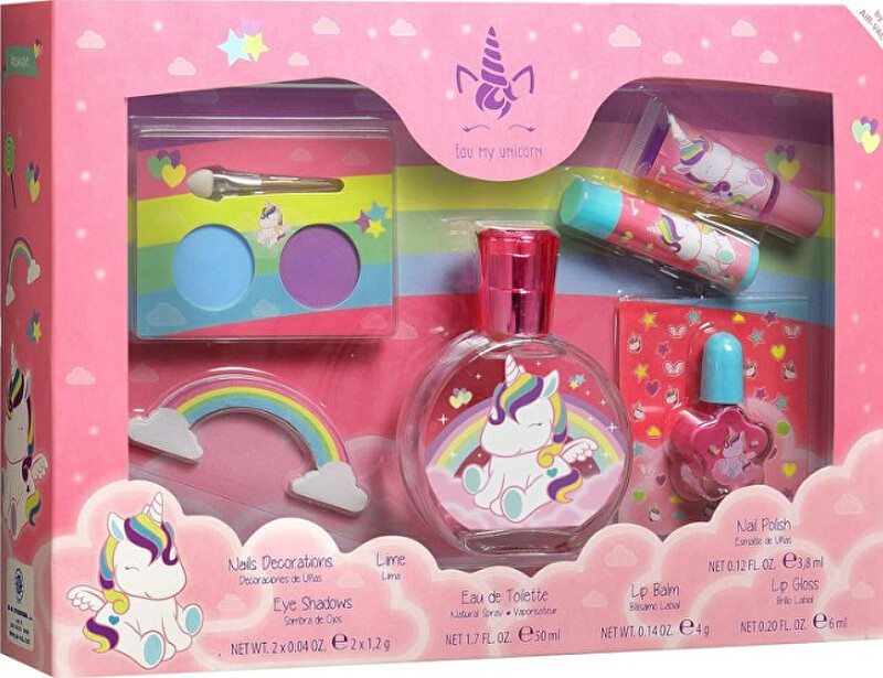 EP Line Eau My Unicorn - EDT 50 ml + set na manikúru a make-up Dárková sada