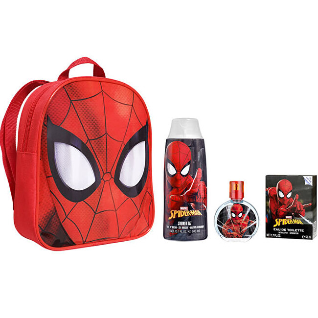 EP Line Spiderman - EDT 50 ml + sprchový gel 300 ml + batoh Dárková sada