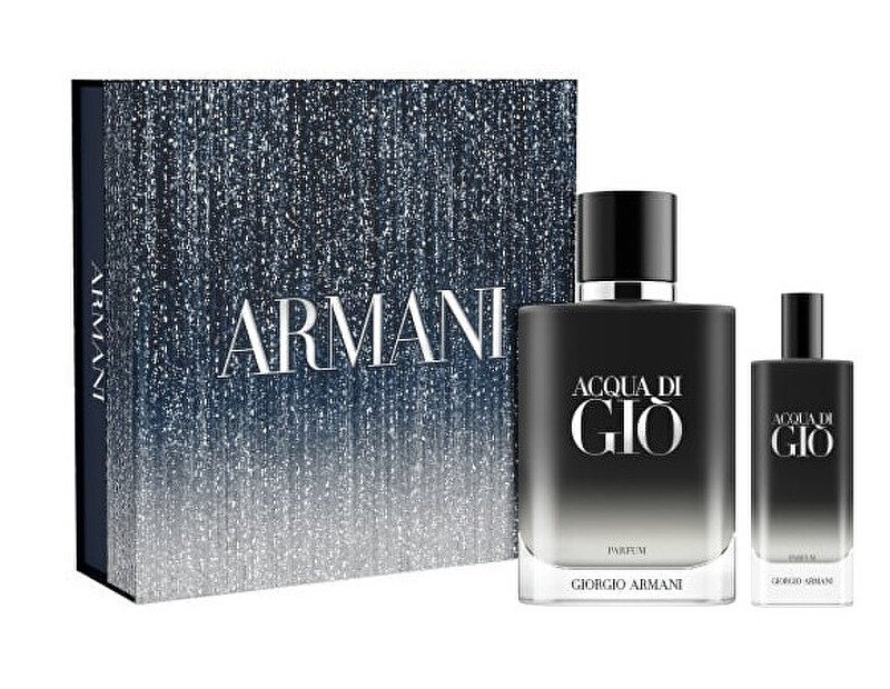 Acqua Di Gio Pour Homme Parfum - parfém (plnitelný) 100 ml + parfém 15 ml (Christmas Edition)