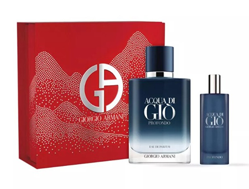 Giorgio Armani Acqua Di Giò Profondo - EDP 100 ml (plnitelná) + EDP 15 ml Dárková sada