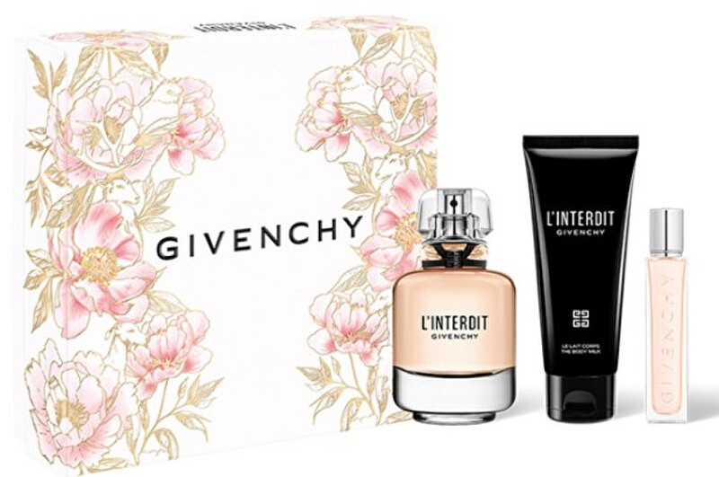 Givenchy L´Interdit - EDP 80 ml + tělové mléko 75 ml + EDP 12,5 ml Dárková sada