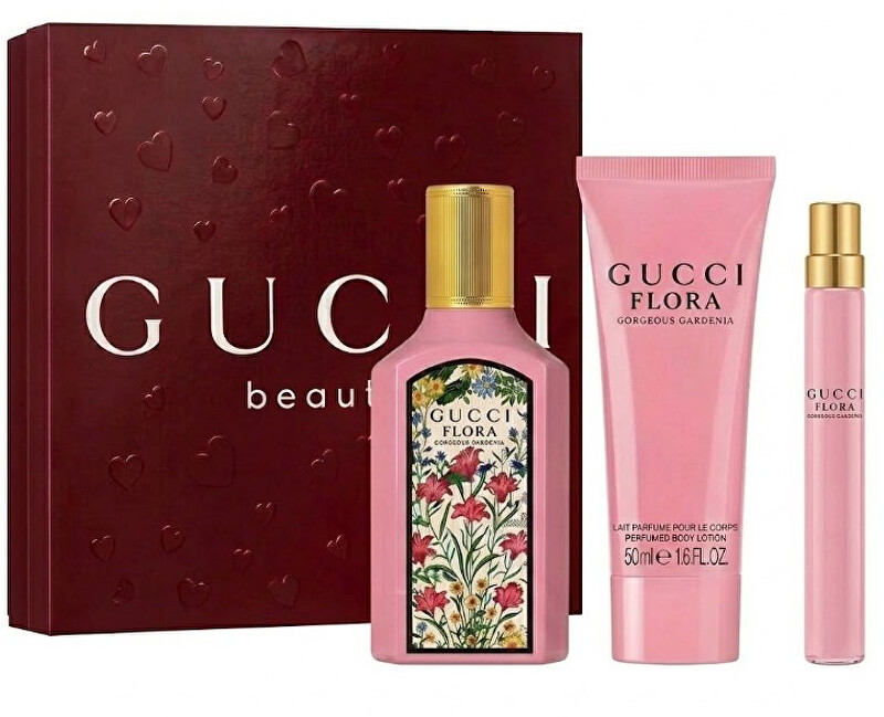 Flora By Gucci Gorgeous Gardenia - EDP 100 ml + tělové mléko 50 ml + EDP 10 ml