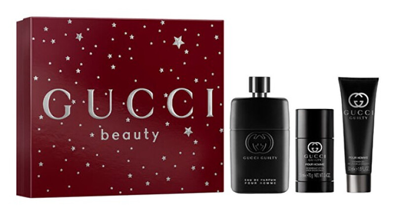 Guilty Pour Homme Eau de Parfum - EDP 90 ml + sprchový gel 50 ml + tuhý deodorant 75 ml