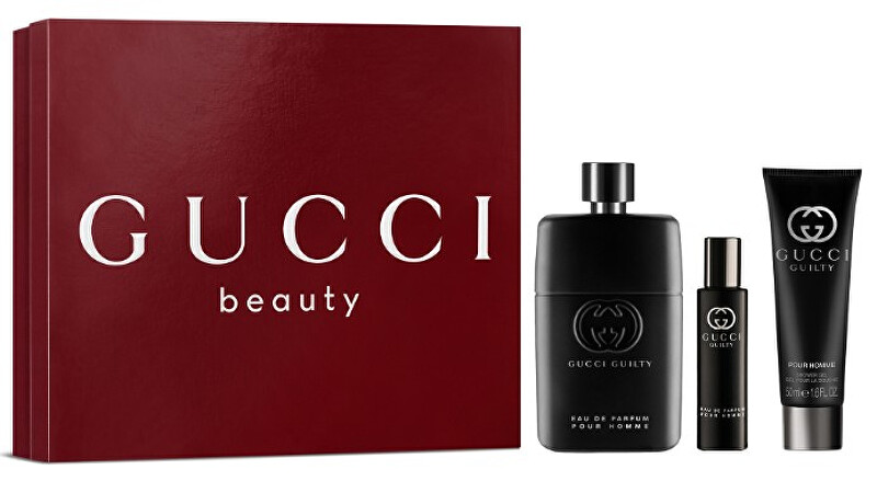 Guilty Pour Homme - EDP 90 ml + sprchový gel 50 ml + EDP 15 ml