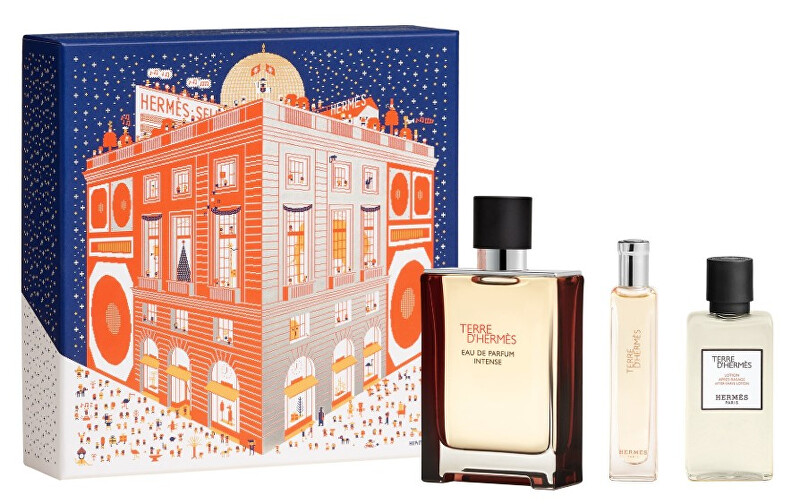Terre D`Hermès Intense - EDP 100 ml (plnitelná) + EDP 15 ml + balzám po holení 40 ml