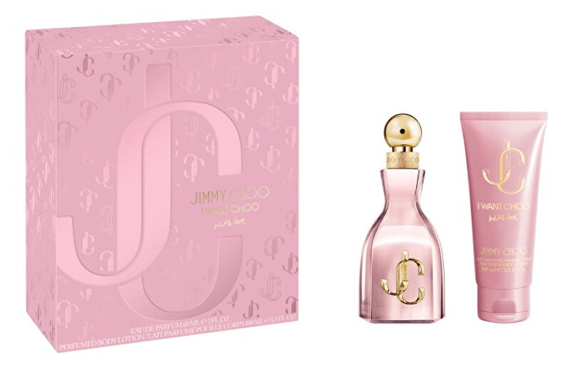 Jimmy Choo I Want Choo With Love - EDP 60 ml + tělové mléko 100 ml Dárková sada