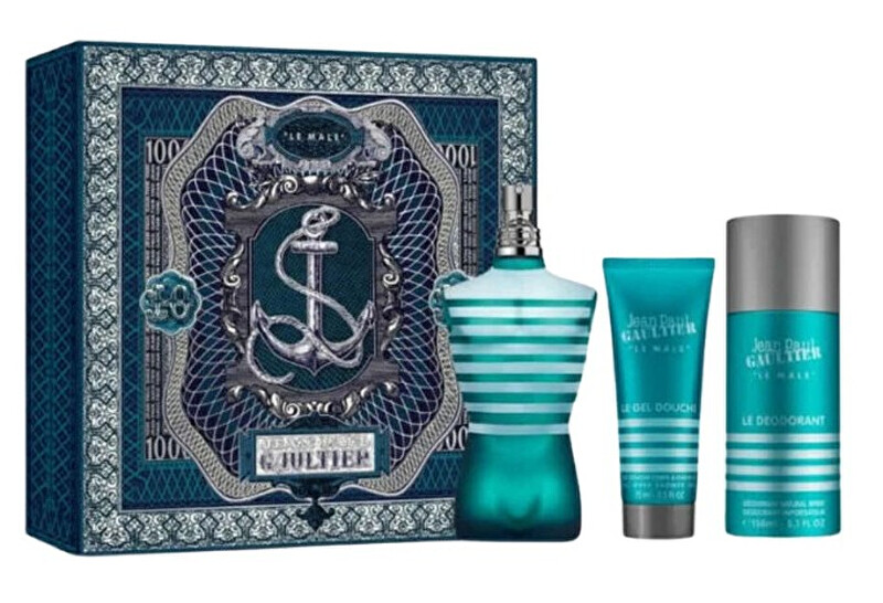 Jean P. Gaultier Le Male - EDT 125 ml + sprchový gél 75 ml + dezodorant v spreji 150 ml Darčeková sada