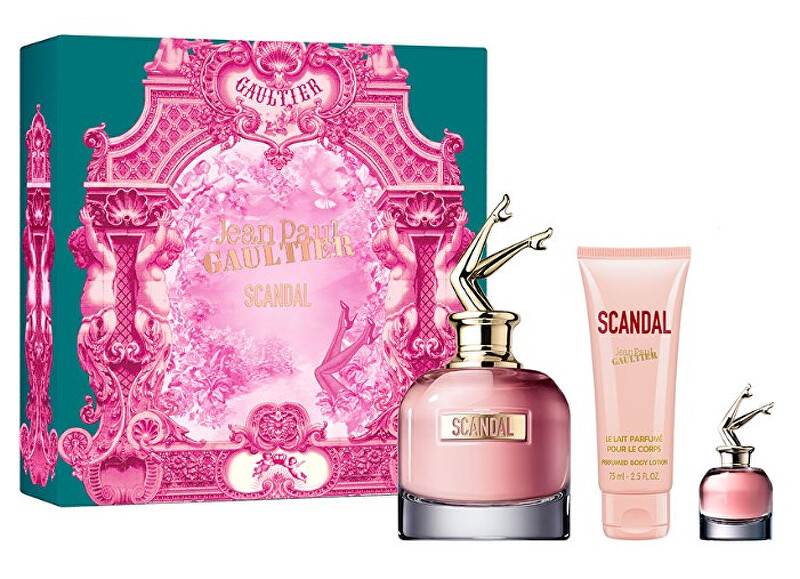 Jean P. Gaultier Scandal - EDP 80 ml + tělové mléko 75 ml + EDP 6 ml Dárková sada