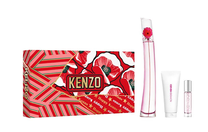 Flower By Kenzo Poppy Bouquet - EDP 100 ml + tělové mléko 75 ml + EDP 10 ml (plnitelná)