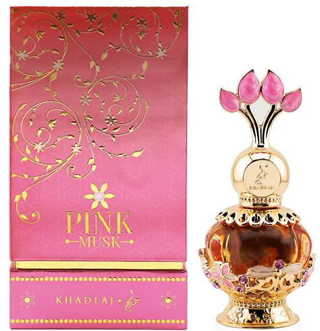 Khadlaj Pink Musk - parfémovaný olej bez alkoholu 20 ml