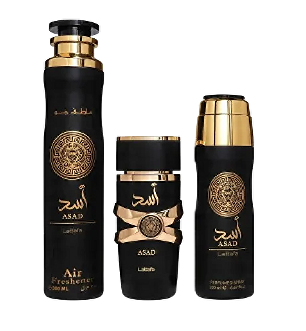 Asad - EDP 100 ml + deodorant ve spreji 200 ml + osvěžovač vzduchu 300 ml