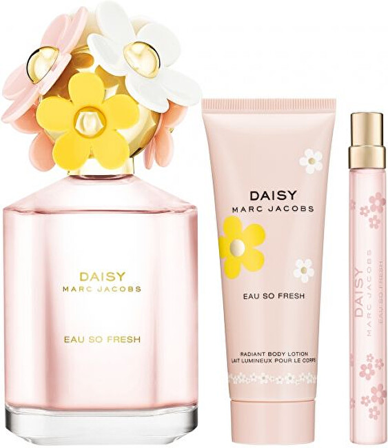 Marc Jacobs Daisy Eau So Fresh - EDT 125 ml + tělové mléko 75 ml + EDT 10 ml Dárková sada