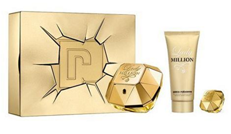 Lady Million - EDP 80 ml + tělové mléko 100 ml + EDP 5 ml