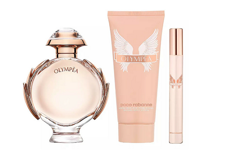 Rabanne Olympea - EDP 50 ml + tělové mléko 75 ml + EDP 10 ml Dárková sada