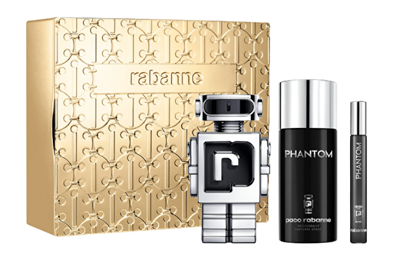 Rabanne Phantom - EDT 100 ml + deodorant ve spreji 150 ml + EDT 10 ml Dárková sada