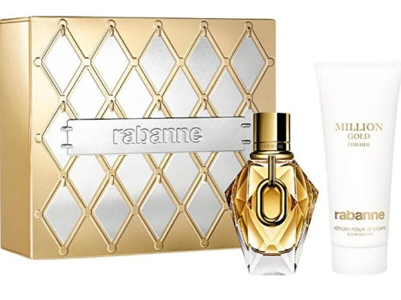 Rabanne Million Gold For Her - EDP 50 ml + tělové mléko 100 ml Dárková sada