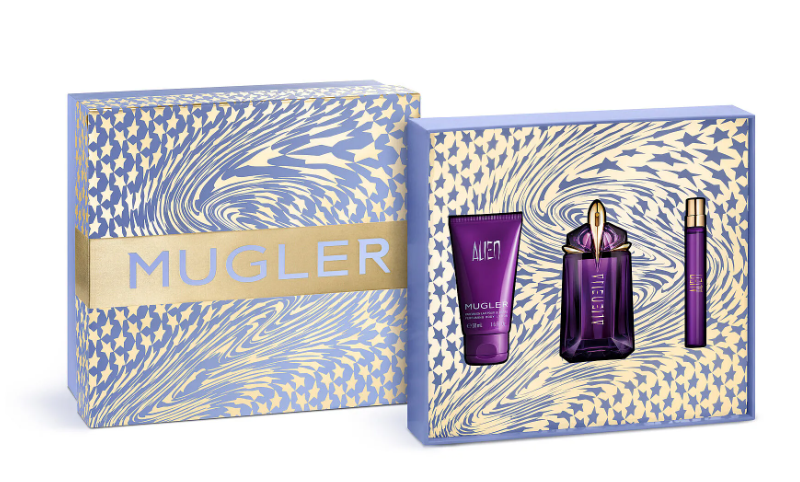 Alien - EDP 60 ml (plnitelná) + EDP 10 ml (plnitelná) + tělové mléko 50 ml