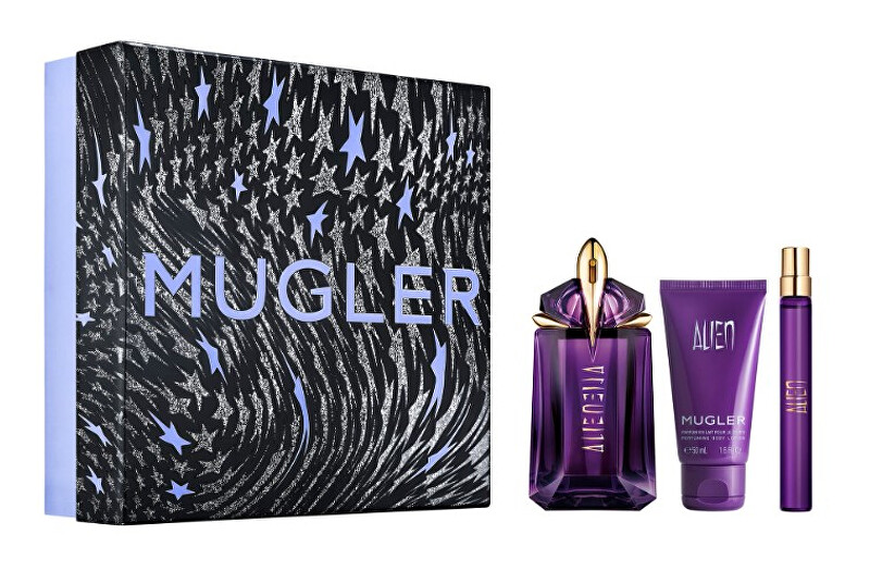 Alien - EDP 60 ml (plnitelná) + EDP 10 ml (plnitelná) + tělové mléko 50 ml