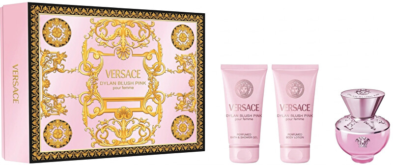 Versace Dylan Blush Pink - EDP 50 ml + sprchový gel 50 ml + tělové mléko 50 ml Dárková sada